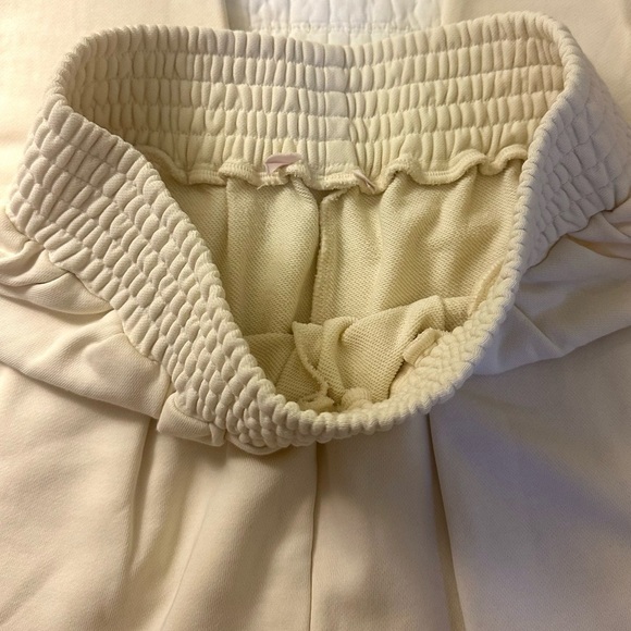 Cinq A Sept Liana Knotted Terry Pants In Gardenia Small - Picture 4 of 5